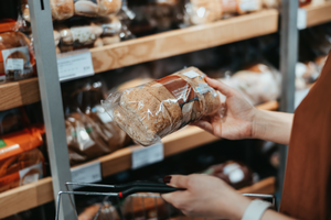 selecting bread