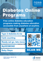 Poster NDSS diabetes online programs