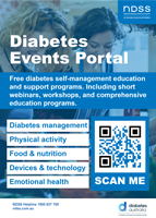 Poster NDSS diabetes events portal