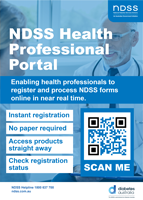 Poster NDSS Health professional portal