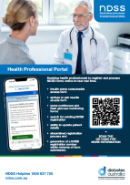 Poster NDSS Health professional portal