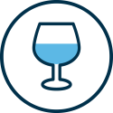 Icon of a wine glass