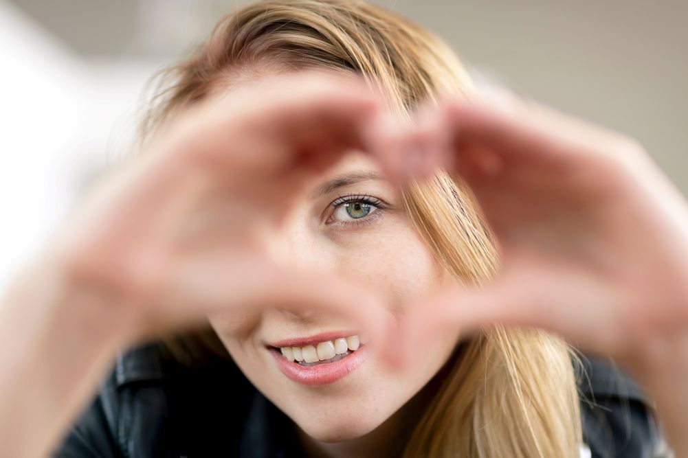 Close up of a woman's eye