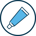 Icon of a gel tube
