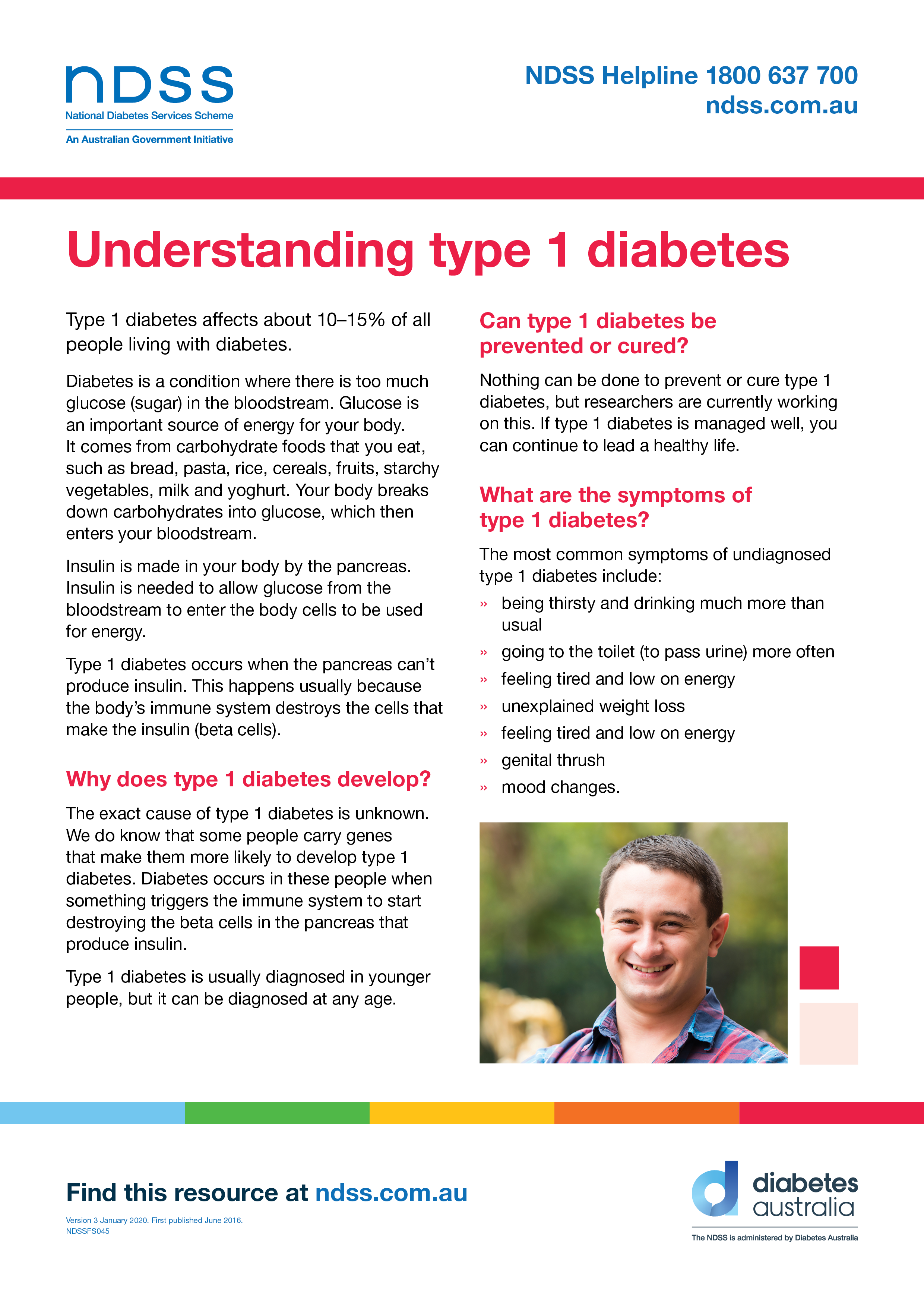 Understanding type 1 diabetes fact sheet – NDSS