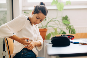 Person using insulin